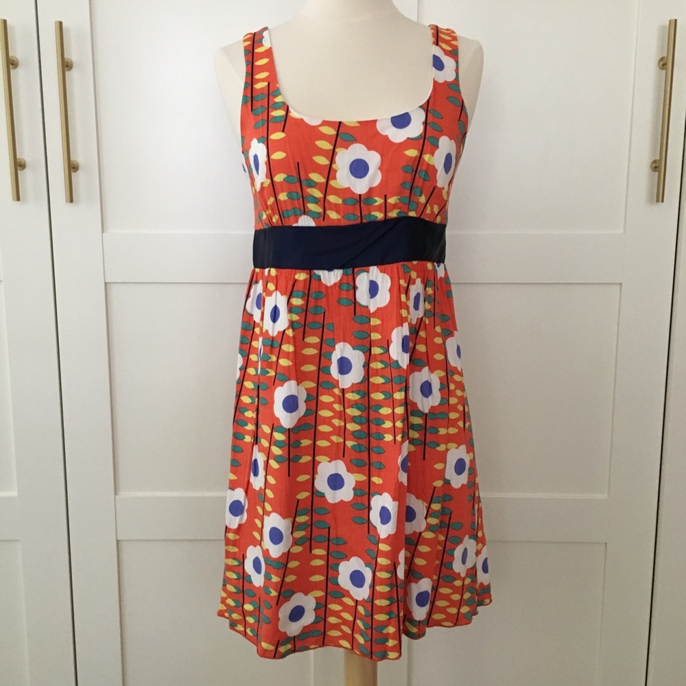 Wish Orange Floral Sundress